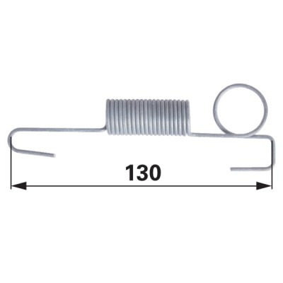 Universal Zugfeder statt Riemen Länge 130 mm