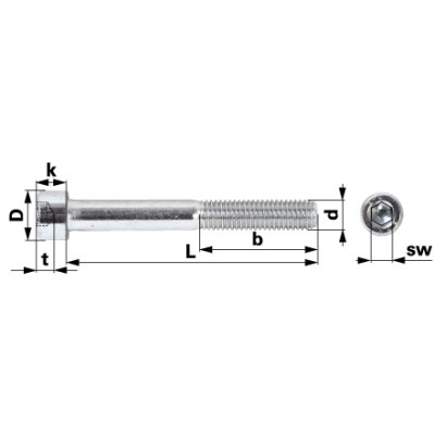 Zylinderschraube M10x25