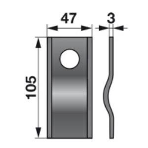 Kreiselmäherklingen 104004.1 zu Claas Trommelmäher