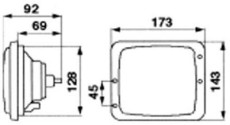 Hauptscheinwerfer Halogen H4 zu Fendt