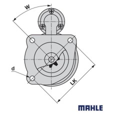 Anlasser 142000090700 zu Steyr MS184 IS0179 12V-3,0kW