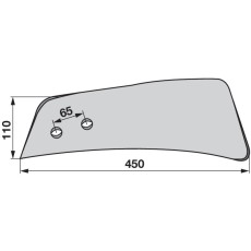 Einlegeblech links 3940300M1 zu Massey Ferguson