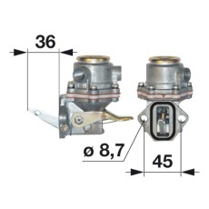 600 Förderpumpe Dieselpumpe passend für Fiat 580 55-66 45-66 65-94 60.94