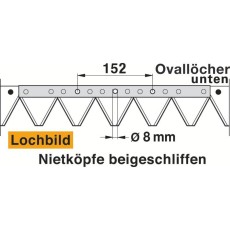 Mähmesser gezahnt zu Reform 145 cm