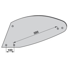 Mollblech links 3940317M1 zu Massey Ferguson