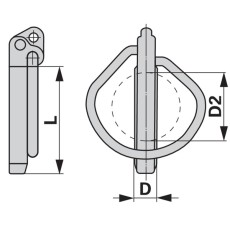 Rübig DIN Klappstecker