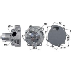 Wasserpumpe 99454833 mit Dichtungen zu Case IH