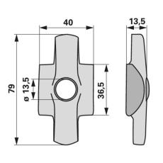 Zinkenhalter 621.331 - 5 Grad - 8 Grad zu Pöttinger
