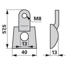 Zinkenhalter komplett 06565650 zu Vicon-PZ