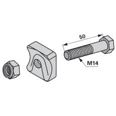 Zinkenhalter komplett 902573.0 - M 14 x 50 mm zu Claas