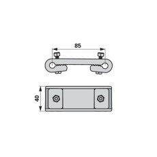 Zinkenverlustsicherung 06564420 - Lochabstand 85 mm Deutz-Fahr